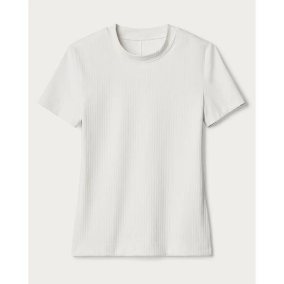 Rhone Snow White Modern Rib Tee - Picture 4 of 6